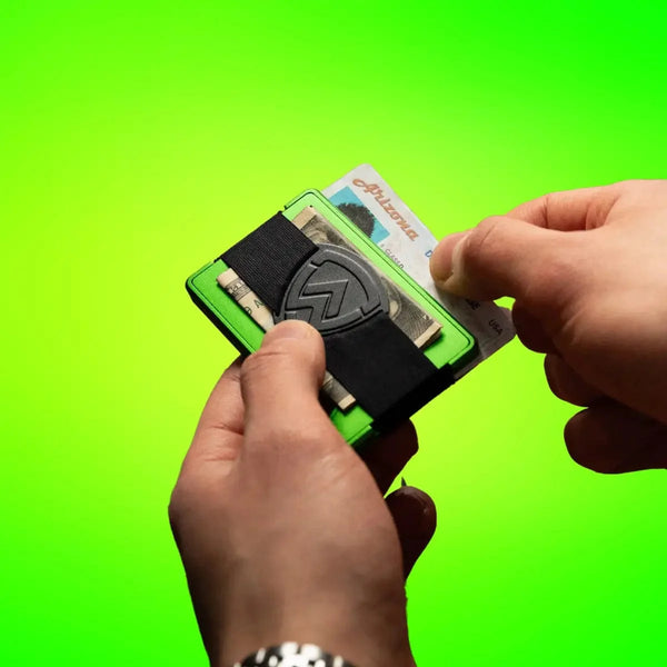 Wallet with Key Organizer - Alien Green