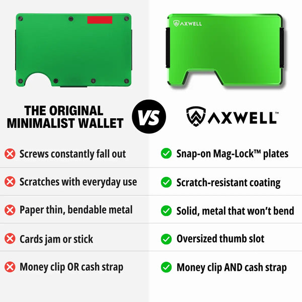 Wallet with Key Organizer - Alien Green