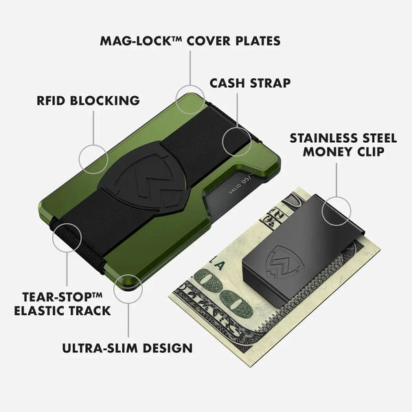 Wallet Coin Tray Bundle - Army Green