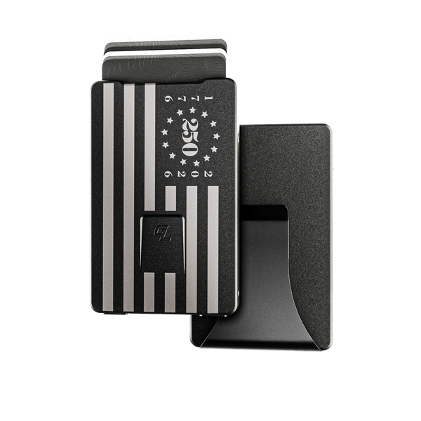 Groove Wallet® - Midnight Black 250th Flag