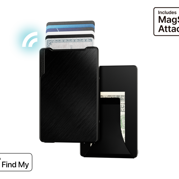 Groove Smart Wallet Trace with MagSafe - Midnight Black