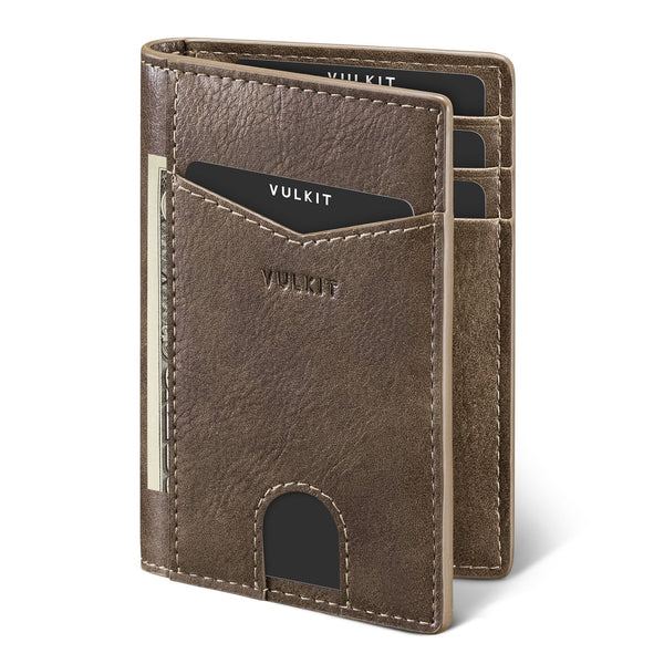 VW100- Exterior Two Slots For Banknote/Card Bi-fold Wallet