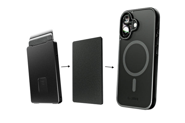 Groove Wallet® with MagSafe Plate - Gun Metal