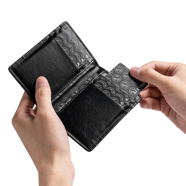 VW100- Exterior Two Slots For Banknote/Card Bi-fold Wallet